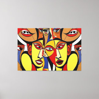 Subentin, Kubismus-Kunst Leinwanddruck