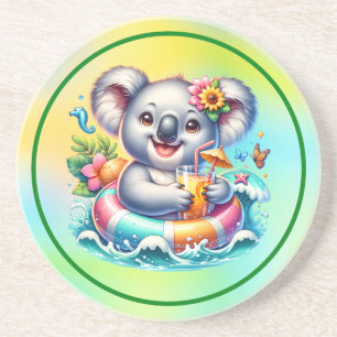 Sublimations-Clipart Sommer Koala-97702 Getränkeuntersetzer