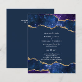 Sublime Agate Blue Gold WEDDING SUITE
