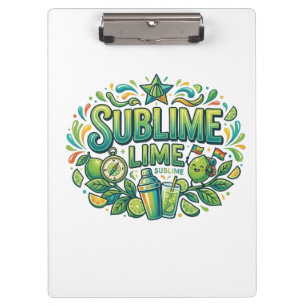 Sublime Lime T-Shirt – Lustiges Grafik-T-Shirt für Klemmbrett