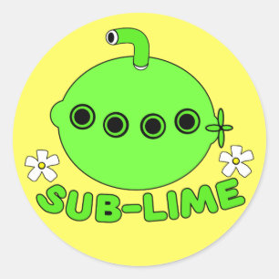 Sublime Runder Aufkleber