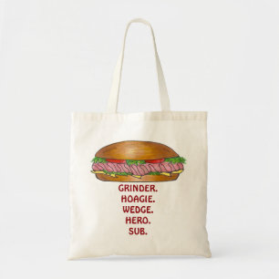 Submarine Sandwich Grinder Hoagie Sub Hero Tasche