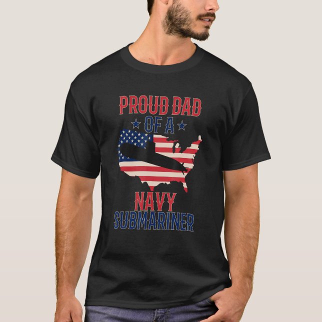Submariner U-Boote Veteran Proud Vater Submariner T-Shirt (Vorderseite)