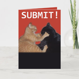 Submit! Valentine Feiertagskarte