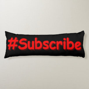 "#Subscribe" Niedliches Design. Jetzt kaufen Seitenschläferkissen