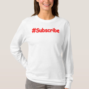 "#Subscribe" Niedliches Design. Jetzt kaufen T-Shirt