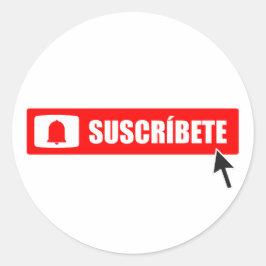 subscription  runder aufkleber