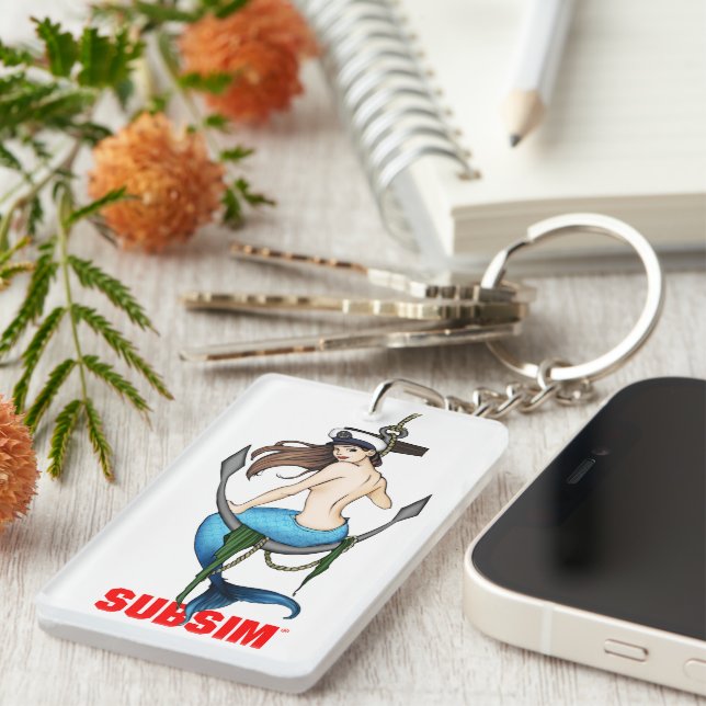 SUBSIM Mermaid/Tonnage Key Chain (Devant droit)