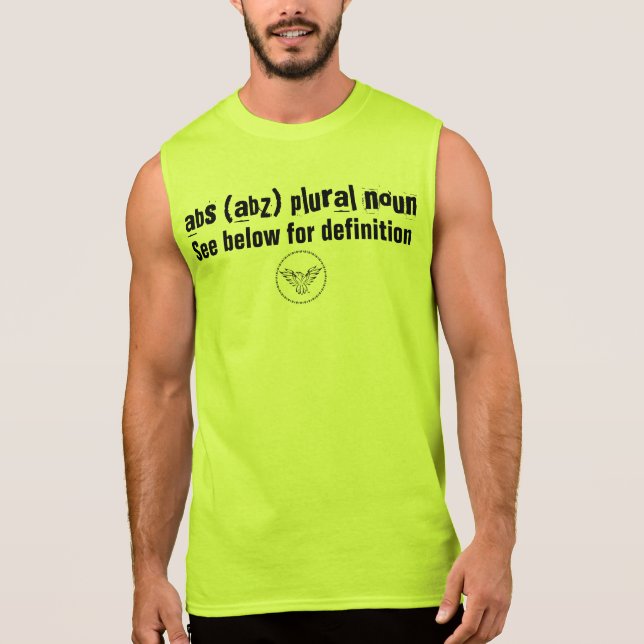 Substantiv in der Mehrzahl der ABS (abz) Ärmelloses Shirt (Vorderseite)