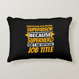 Substation Electrical Supervisor Funny Spaß Gift Dekokissen