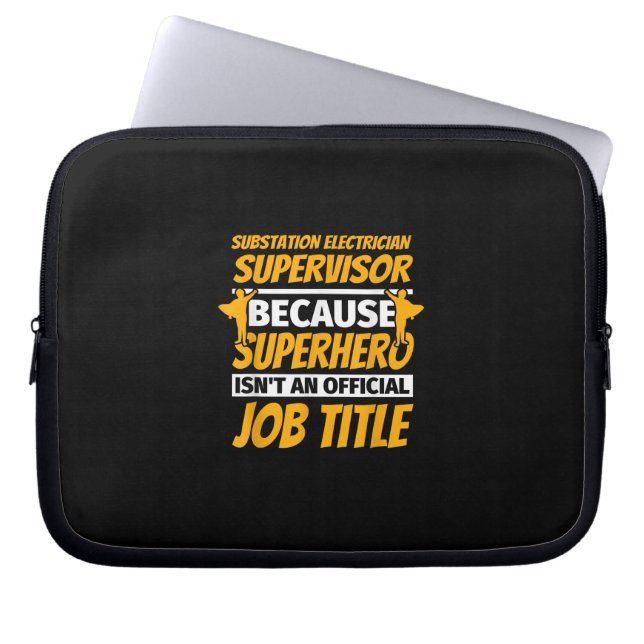 Substation Electrical Supervisor Funny Spaß Gift Laptopschutzhülle (Vorderseite)