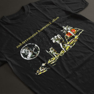 Subterranean Homesick Alien Retro Weltraum T-Shirt