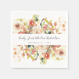 SUBTIL BLUSH PEACH PINK WASSERFARBFLÜSSIGKEIT SERVIETTE