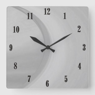 subtil quadratische wanduhr
