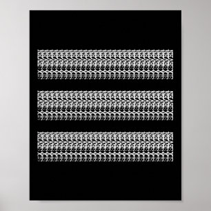 Subtile 67 Six Seven Brainrot versteckte Nachricht Poster