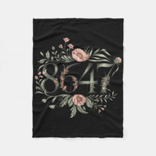 Subtile Anti Trump 8647 Blume Floral Boho Präsiden Fleecedecke