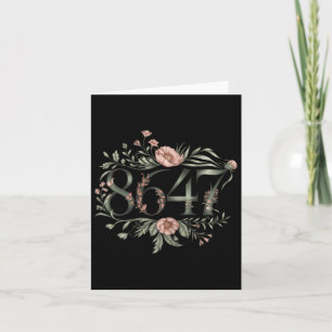Subtile Anti Trump 8647 Blume Floral Boho Präsiden Karte