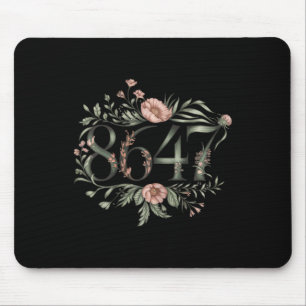 Subtile Anti Trump 8647 Blume Floral Boho Präsiden Mousepad