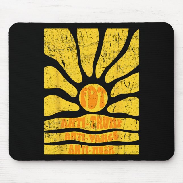 Subtile Anti-Trump-Boho Mousepad (Vorne)