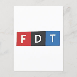 Subtile Anti-Trump FDT Anti-Maga-Demokraten Einladungspostkarte