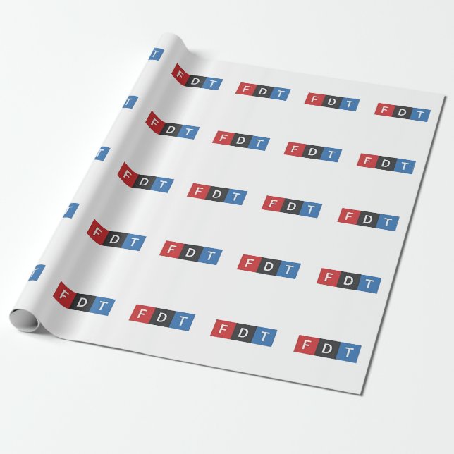 Subtile Anti-Trump FDT Anti-Maga-Demokraten Geschenkpapier (Ungerollt)