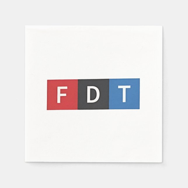 Subtile Anti-Trump FDT Anti-Maga-Demokraten Serviette (Vorderseite)