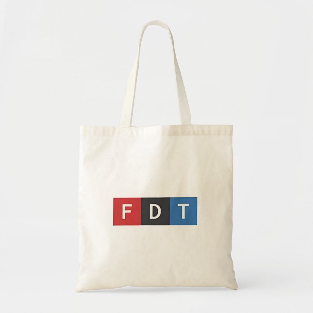 Subtile Anti-Trump FDT Anti-Maga-Demokraten Tragetasche (Vorne)