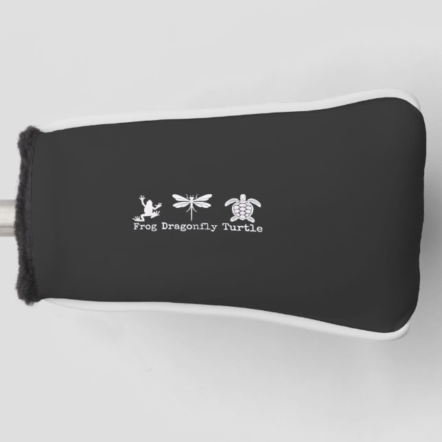 Subtile Anti-Trump FDT Anti-Maga-Froschschildkröte Golf Headcover (Vorderseite)