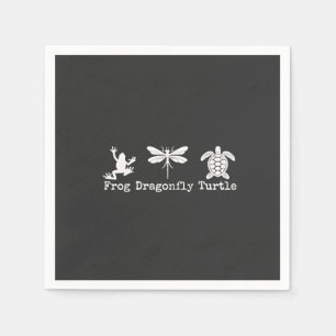Subtile Anti-Trump FDT Anti-Maga-Froschschildkröte Serviette