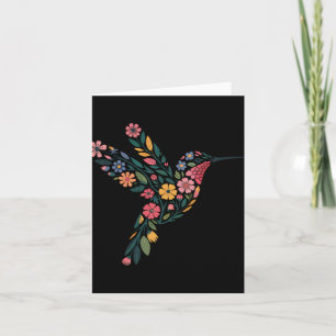 Subtile Anti Trump Floral Hummingbird Hidden Messa Karte