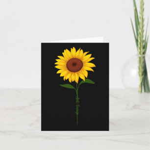 Subtile Anti Trump Shirt Sonnenblume Karte