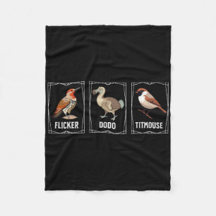 Subtile Bird Anti Trump Shirt Bird Flicker Dodo Ti Fleecedecke