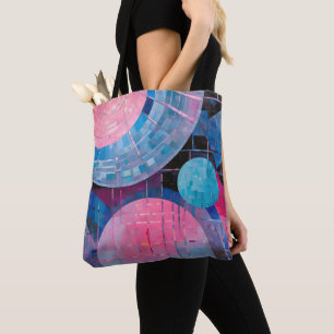 Subtile Blautöne in Abstrakten Tasche