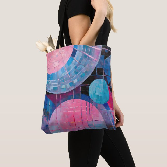 Subtile Blautöne in Abstrakten Tasche (Von Nahem)