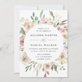 Subtile Blooms | Hochzeit Einladung