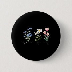 Subtile Blüten 8647 Trump Blumen Vergissmeinnicht Button