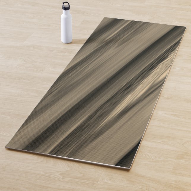 subtile braune Streifen Yogamatte (Beispiel)