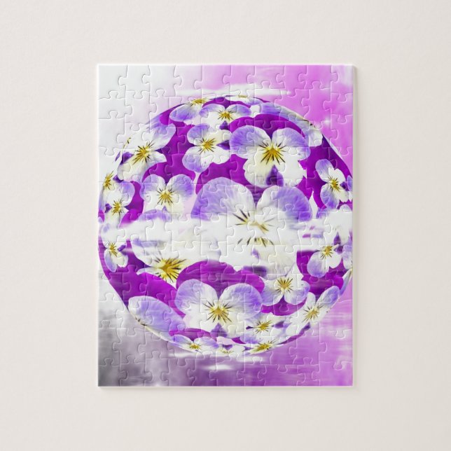 Subtile, einfache Violett-Pansy-Blume (Vertikal)
