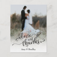 Subtile, elegante Art Hochzeit Liebe und Dank