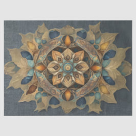 Subtile Farbe Mandala Dekodipage Seidenpapier