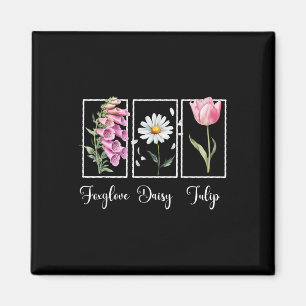 Subtile floral Anti Trump Resist Protest Foxglove Magnet