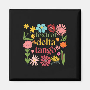 Subtile Floral Trump Resist Hemd Blumen Foxtrot D Magnet