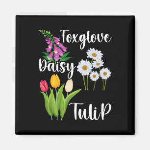 Subtile florale Anti-Trump-Blumen Fingerhut Gänseb Magnet