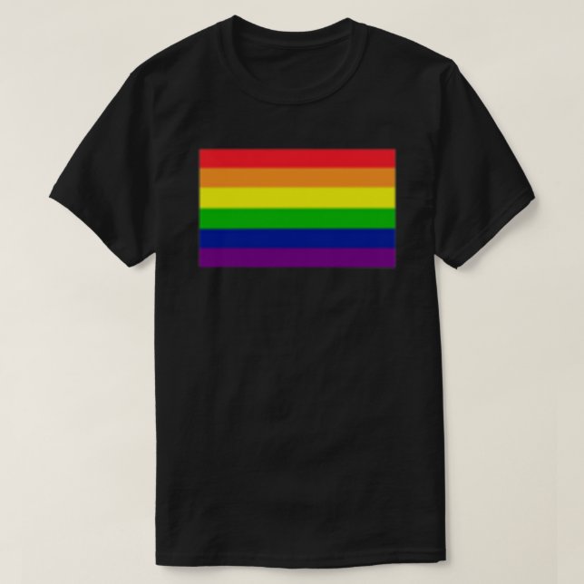 Subtile Gay Pride Flag Classic T - Shirt (Design vorne)