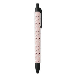 Subtile Geo-Sterne und -Dreiecke – Rosa Kugelschreiber