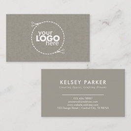 Subtile Gewebe Textur individuelle Visitenkarte