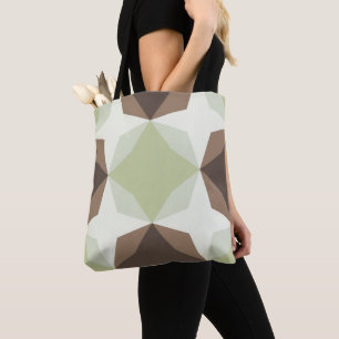 Subtile Green Diamond Motif Tasche