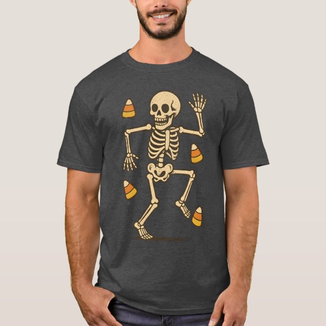 Subtile Halloween Skeleton Candy Trump Halloween C T-Shirt (Vorderseite)