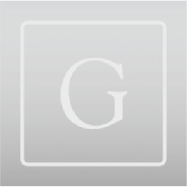 Subtile hellgraue Gradient Surname Monogram Aufkleber