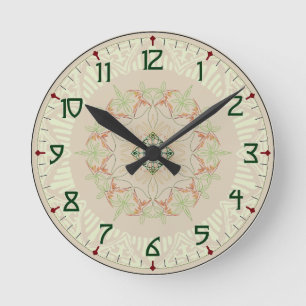 Subtile Kunst-Deko-Uhr Runde Wanduhr